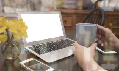 It's spring and a small business owner is spring cleaning their finances and accounts